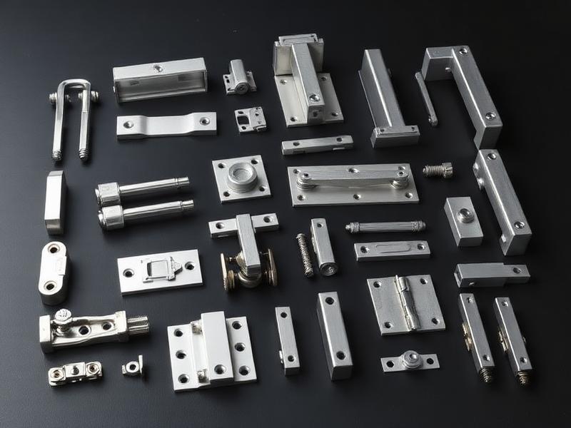 Assorted aluminium window and door hardware fittings