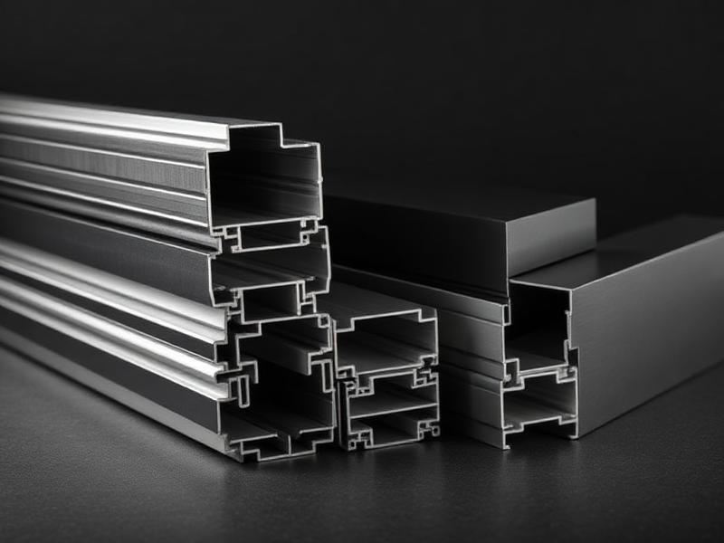 Stacked extruded aluminium profiles and box sections